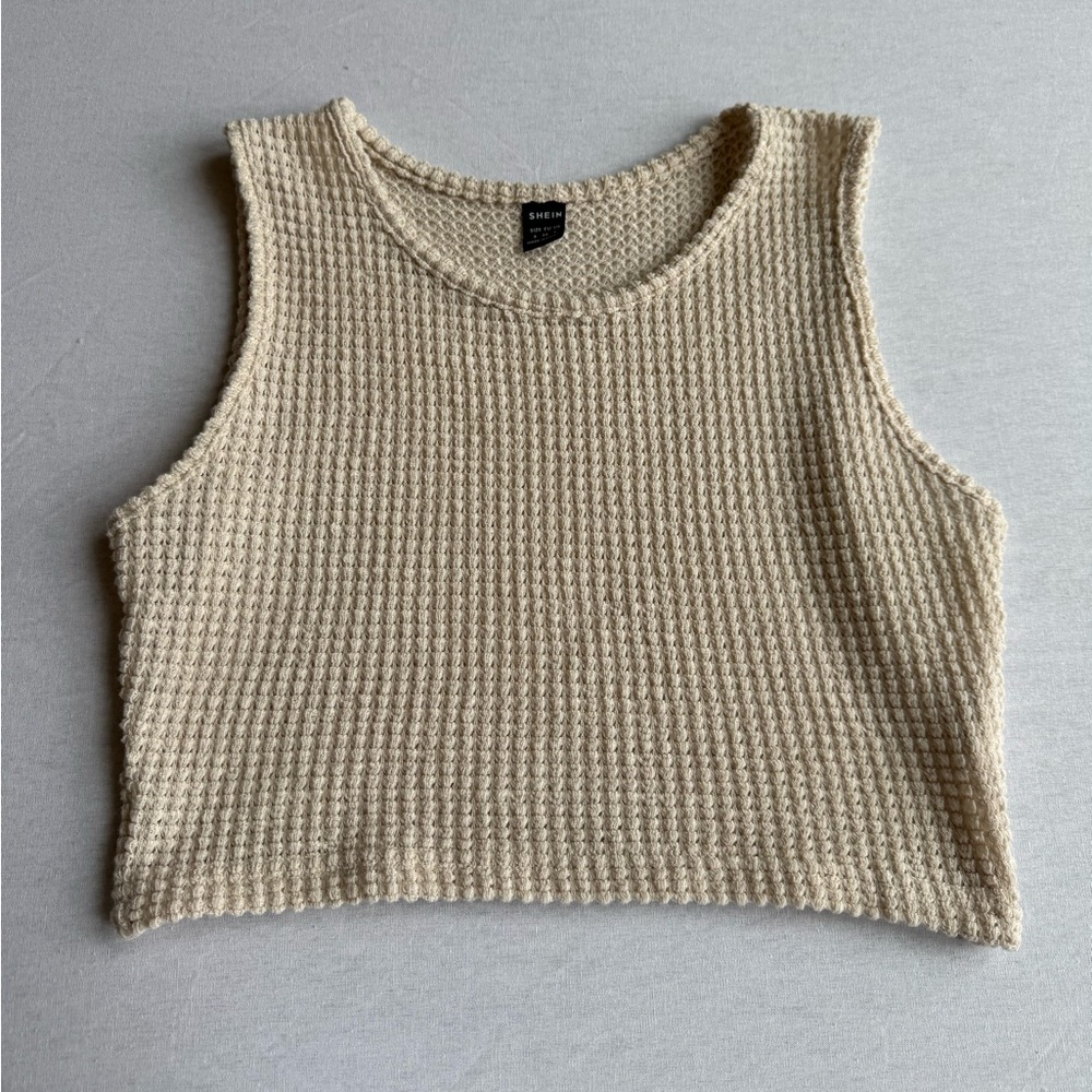 SHEIN Tan Knit Crop Top